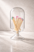 BOTELLA PARA CERILLAS DE CRISTAL