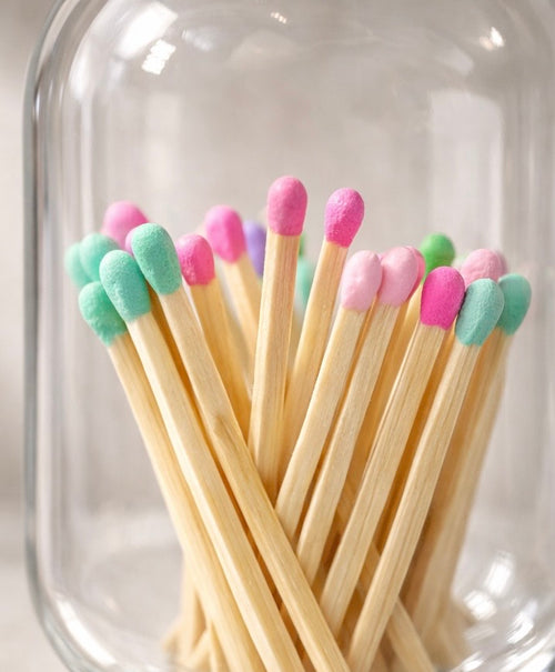 BOTELLA PARA CERILLAS DE CRISTAL